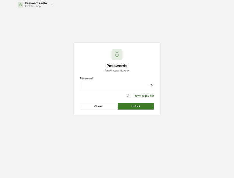 Unlock Database