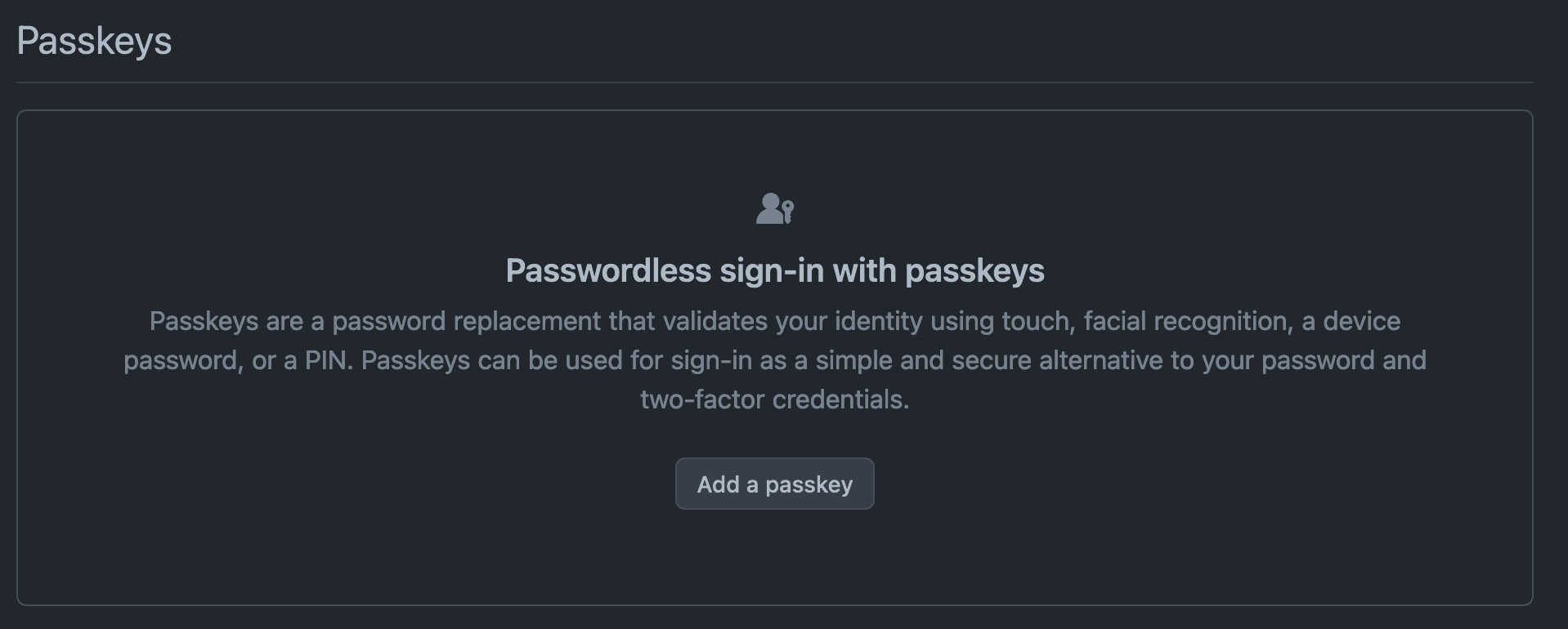 passkeys github 1